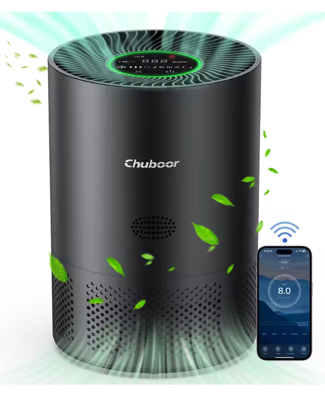 Purificateur d’air électrique 40 m² pour chambre, salon & bureau