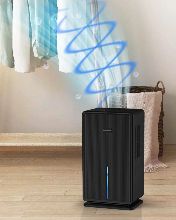 Déshumidificateur d’Air Électrique – Réservoir 3L, Mode Nuit Silencieux