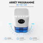 Déshumidificateur d’Air Portable – 1,7L, Silencieux & Veilleuse LED
