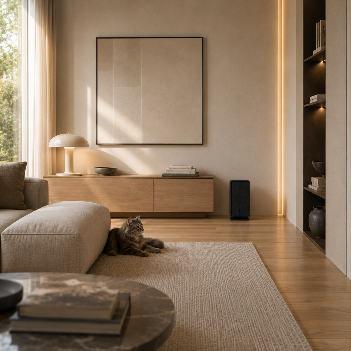 Déshumidificateur d’Air Électrique – Réservoir 3L, Mode Nuit Silencieux