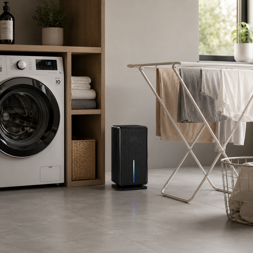 Déshumidificateur d’Air Électrique – Réservoir 3L, Mode Nuit Silencieux