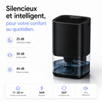 Mini Déshumidificateur d’air 20m² pour chambre & salle de bain