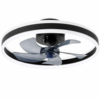 Ventilateur de Plafond LED Silencieux avec Télécommande – Luminaire LED Intégré Design Moderne