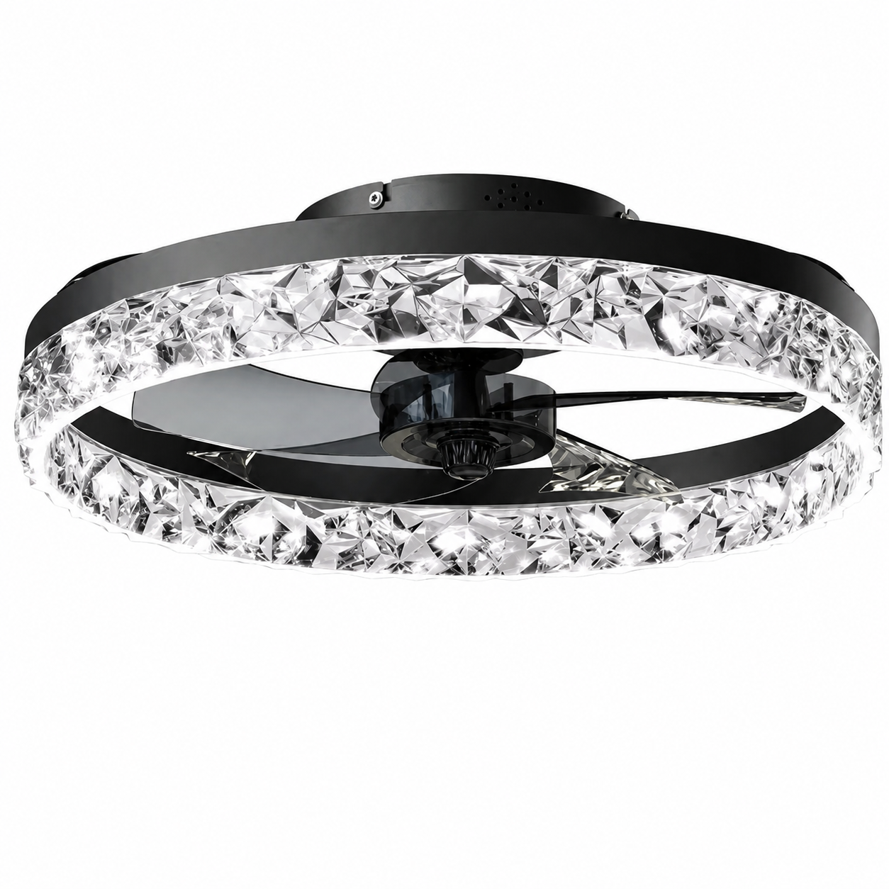 Ventilateur de Plafond LED Silencieux avec Télécommande – Luminaire LED Intégré Design Moderne