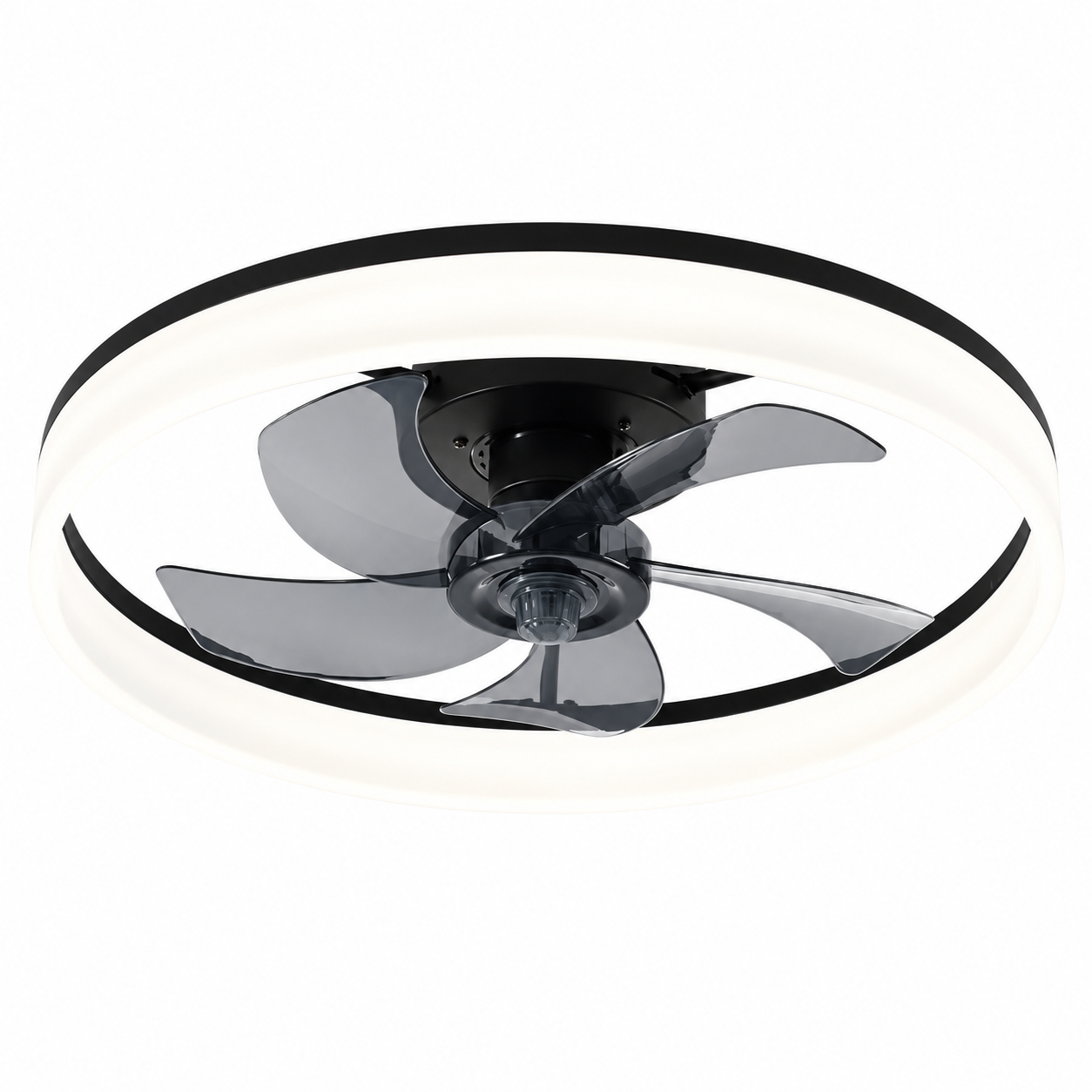 Ventilateur de Plafond LED Silencieux avec Télécommande – Luminaire LED Intégré Design Moderne