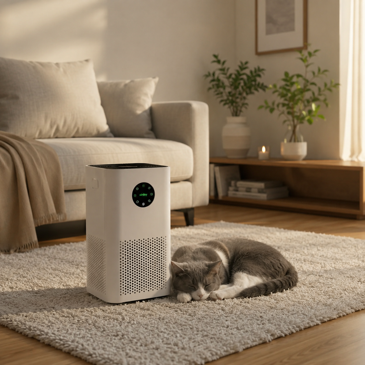 Purificateur d’air avec humidificateur intégré 2-en-1