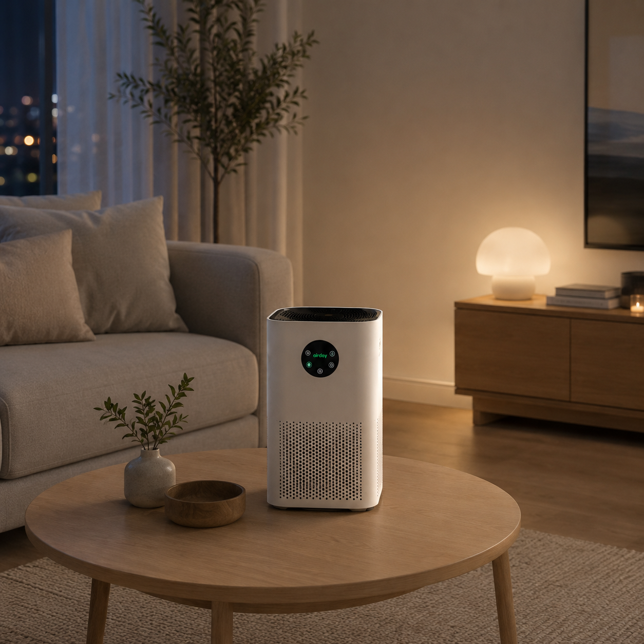 Purificateur d’air avec humidificateur intégré 2-en-1