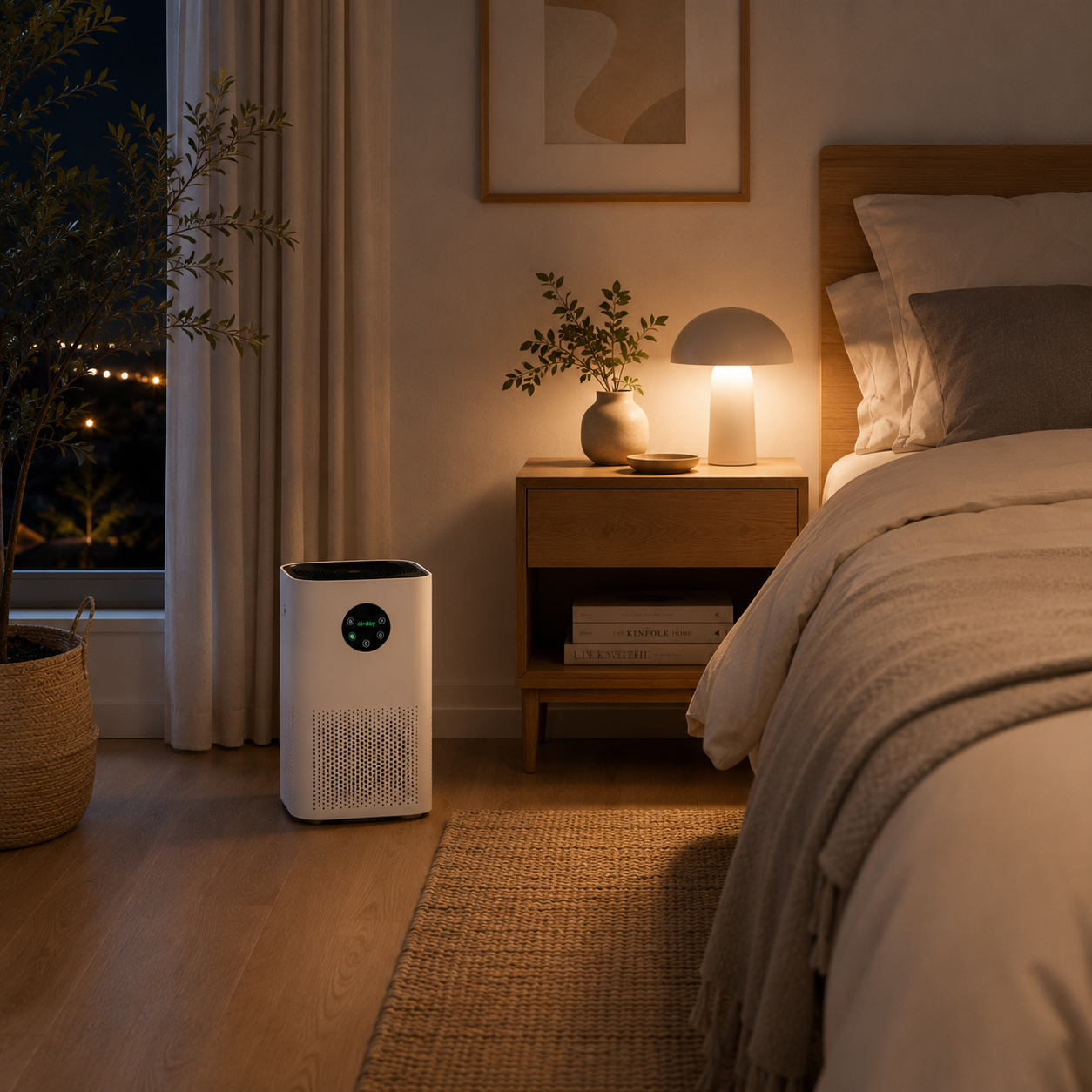 Purificateur d’air avec humidificateur intégré 2-en-1