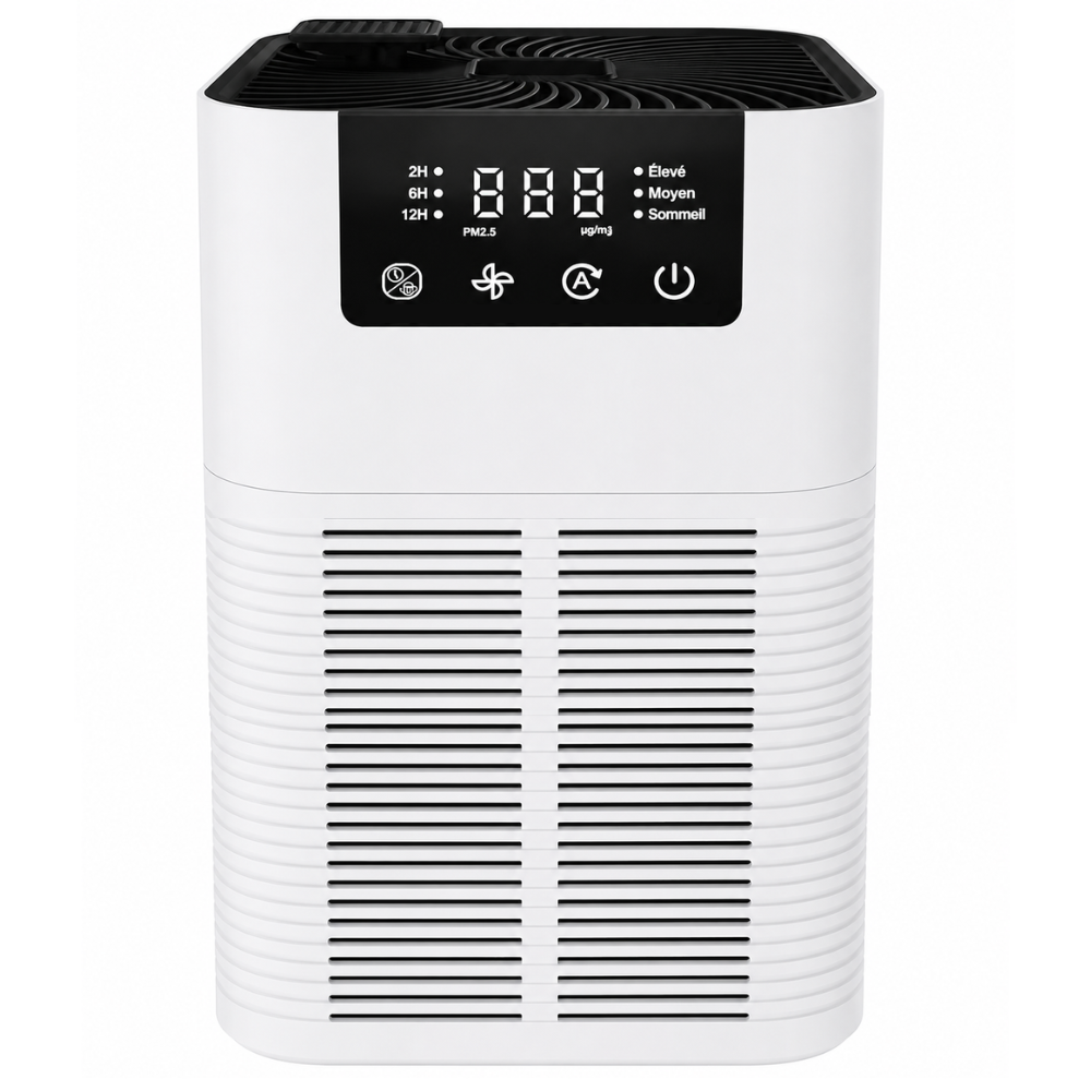 Purificateur d’air avec diffuseur d'air d'aromathérapie Silencieux – Idéal Chambre & Bureau