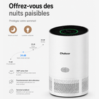 Purificateur d’air électrique 40 m² pour chambre, salon & bureau